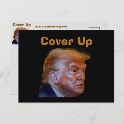 Trump/Cover Up Postcard ポストカード (正面/裏面)
