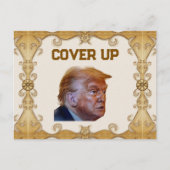 Trump Cover Up Postcard ポストカード (正面)