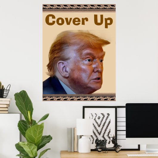 Trump/Cover Up Poster ポスター (ホームオフィス)