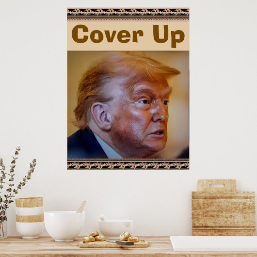 Trump/Cover Up Poster ポスター (キッチン)