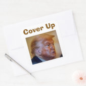 Trump/Cover Up Sticker スクエアシール (封筒)