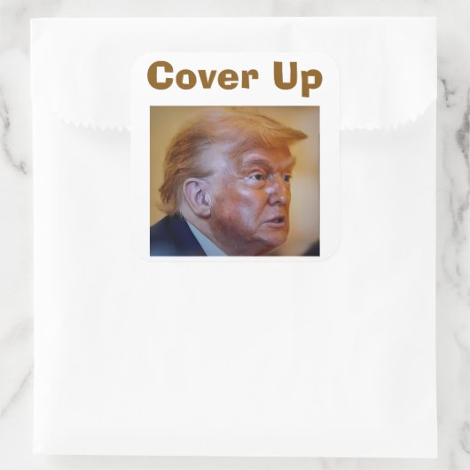 Trump/Cover Up Sticker スクエアシール (バッグ)