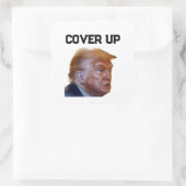 Trump Cover Up Sticker スクエアシール (バッグ)