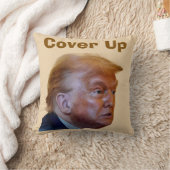 Trump/Cover Up Throw Pillow クッション (ブランケット)