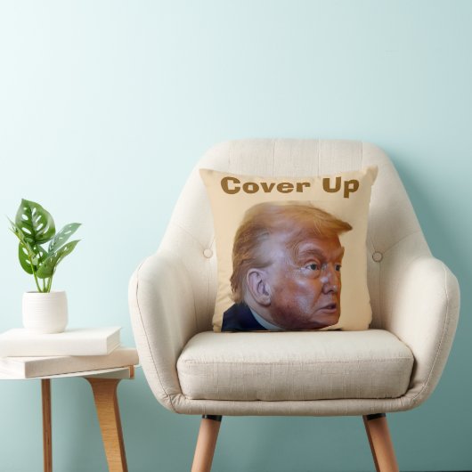 Trump/Cover Up Throw Pillow クッション (椅子)