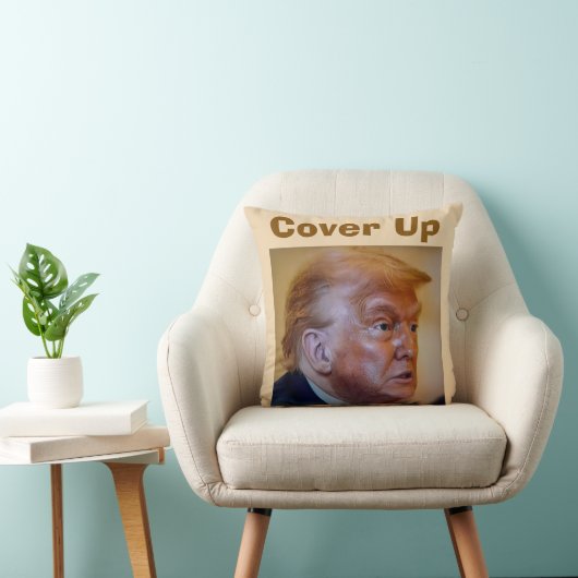 Trump/Cover Up Throw Pillow クッション (椅子)