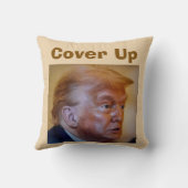 Trump/Cover Up Throw Pillow クッション (裏面)