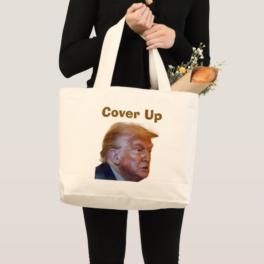 Trump/Cover Up Tote Bag ラージトートバッグ (正面(商品))