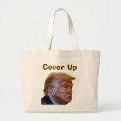Trump/Cover Up Tote Bag ラージトートバッグ (正面)