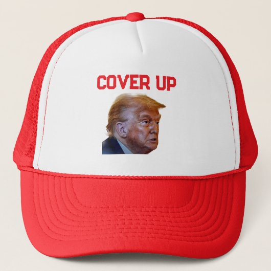 Trump Cover Up Trucker Hat キャップ (正面)