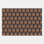 Trump Daddys Home White House | Trump leopard Gift ラッピングペーパーシート (正面3)