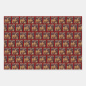 Trump Daddys Home White House | Trump leopard Gift ラッピングペーパーシート (正面2)