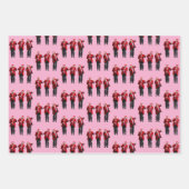 Trump Dance Christmas Gift Wrap ラッピングペーパーシート (正面)