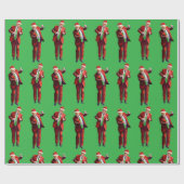 Trump Dance | Funny Trump Santa Claus Dance Xmas ラッピングペーパー (フラット)