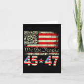 Trump Dance Troll Qr Funny Trump Dance Code Retro カード (正面)