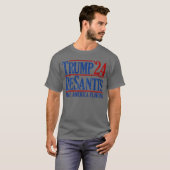 Trump DeSantis '24 2024 Trump Make America Florida Tシャツ (正面フル)