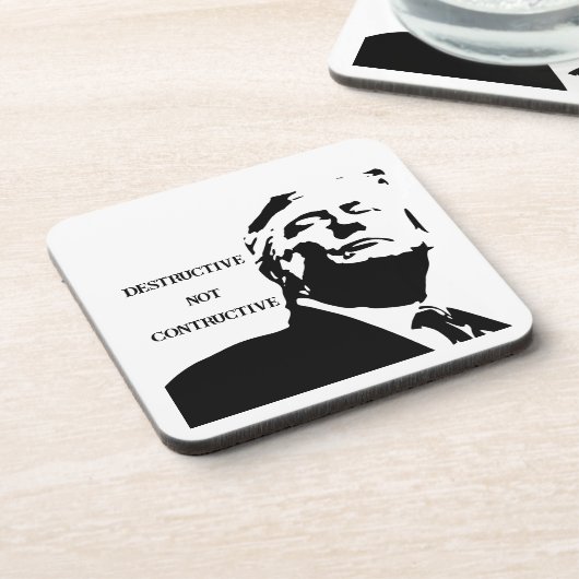Trump/Destructive Beverage Coaster コースター (左側)