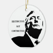 Trump/Destructive Ceramic Ornament セラミックオーナメント (左)