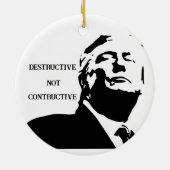 Trump/Destructive Ceramic Ornament セラミックオーナメント (裏面)