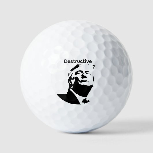 Trump/Destructive Golf balls ゴルフボール (正面)