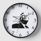 Trump/Destructive Not Constructive Clock 壁時計 (正面)