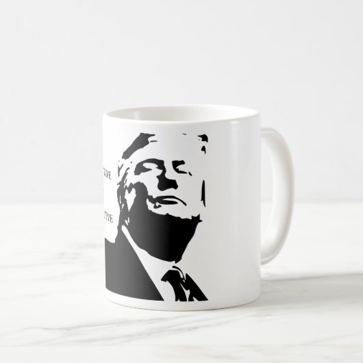 Trump/Destructive Not Constructive Coffee Mug コーヒーマグカップ (正面右)
