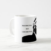 Trump/Destructive Not Constructive Coffee Mug コーヒーマグカップ (正面左)