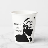Trump/Destructive Not Constructive Paper Cup 紙コップ (裏面)