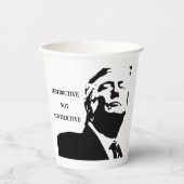 Trump/Destructive Not Constructive Paper Cup 紙コップ (正面)