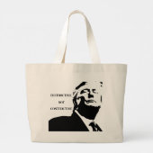 Trump/Destructive Not Constructive Tote Bag ラージトートバッグ (裏面)