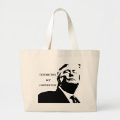 Trump/Destructive Not Constructive Tote Bag ラージトートバッグ (正面)