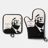 Trump/Destructive Oven Mitt & Pot Holder 鍋つかみ&鍋敷きセット (正面)