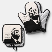 Trump/Destructive Oven Mitt & Pot Holder 鍋つかみ&鍋敷きセット (正面/裏面)