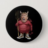 Trump Devil Button 缶バッジ (正面)