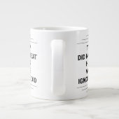 Trump Did Not Defeat Harris ジャンボコーヒーマグカップ (裏面)