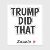 Trump did that シール (シート)