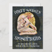 TRUMP DIRTY WOMEN WATER SPONGE BATHS WRONG 招待状 (正面)