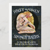 TRUMP DIRTY WOMEN WATER SPONGE BATHS WRONG 招待状 (正面/裏面)
