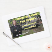 Trump - Drain The Swamp The Sequel 長方形シール (封筒)