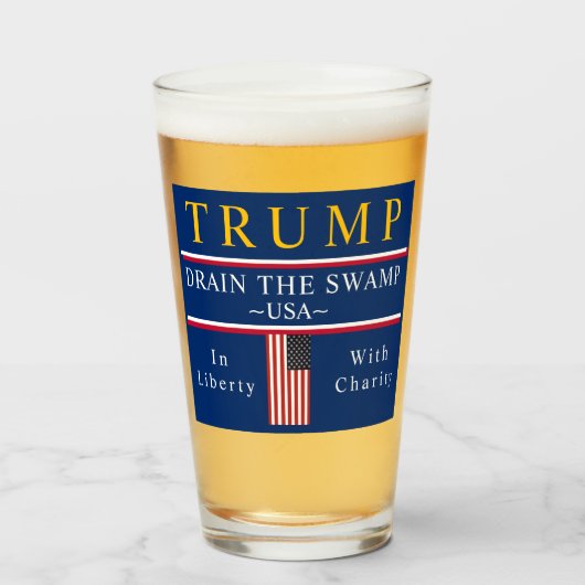 Trump Drain the Swamp Tumbler タンブラーグラス (ドリンク正面)