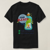 Trump Drink Bleach Sticker Tシャツ (デザイン正面)