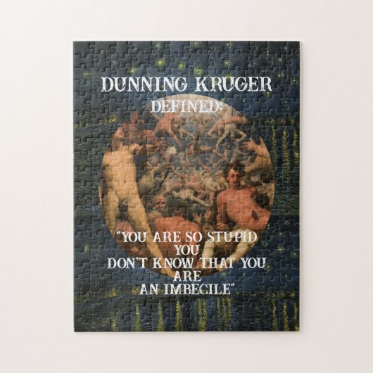 Trump Dunning Kruger: Stupid people Republicans ジグソーパズル (縦)