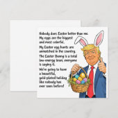 Trump Easter Funny Political Satire シーズンカード (正面/裏面)