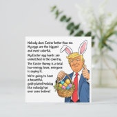 Trump Easter Funny Political Satire シーズンカード (スタンド正面)