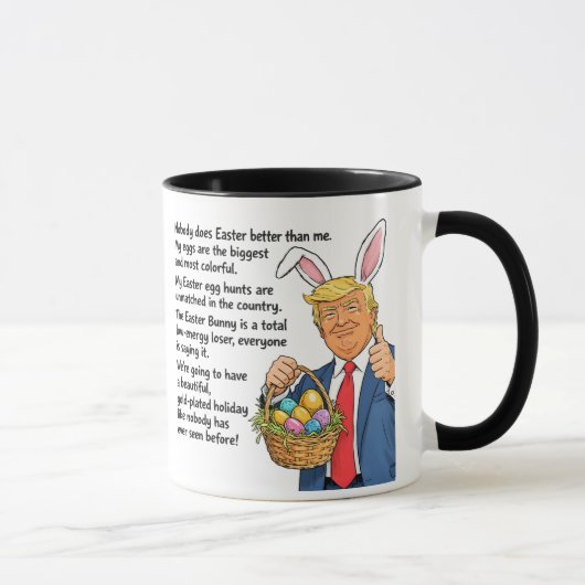 Trump Easter Funny Political Satire マグカップ (右)