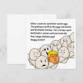 Trump Easter Funny Political Satire Holiday シーズンカード (正面/裏面)