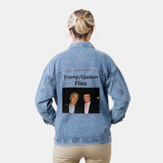 Trump/Epstein Files Denim Jacket デニムジャケット (モデル)