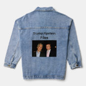 Trump/Epstein Files Denim Jacket デニムジャケット (裏面)