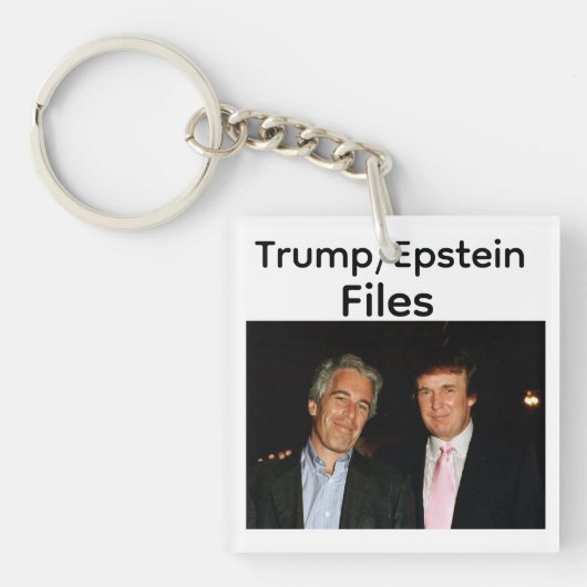 Trump/Epstein Files Keychain キーホルダー (正面)