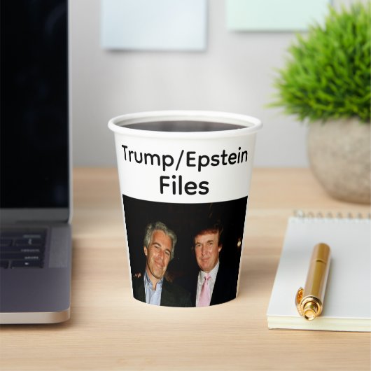 Trump/Epstein Files Paper Cup 紙コップ (インサイチュ)